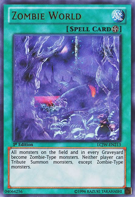 yugioh zombie world rulings.
